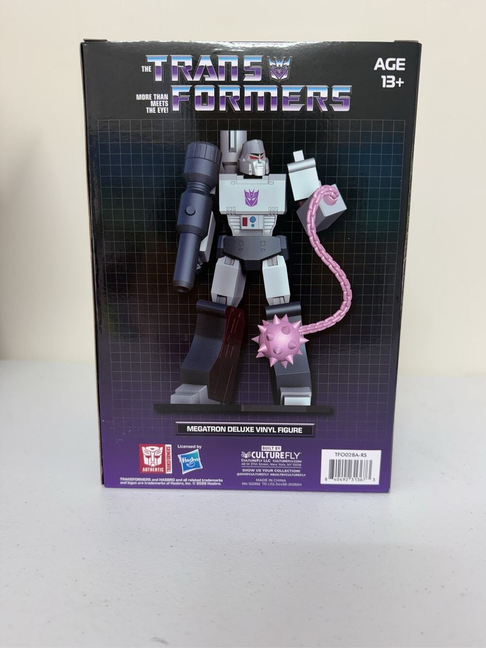 CultureFly Transformers Megatron Deluxe Vinyl Figure 9” G1 NEW Sealed